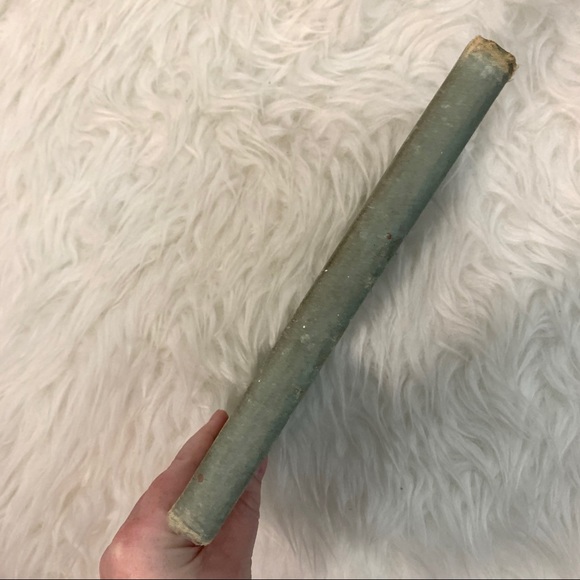 c.1800s Vintage Blue Green Floral Tabletop Book - Picture 3 of 13